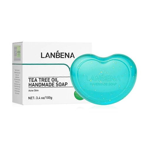 LANBENA en forme de coeur d'arbre à thé huile essentielle savon à la main retrait rétrécissement