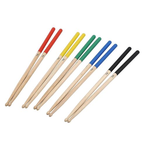 5 Paires/Ensemble 7a Baguettes De Tambour En Érable Pour Enfants/Enfants, En Forme Pour Tous Les Ensembles De Batterie Accessoires De Batterie Multi Co