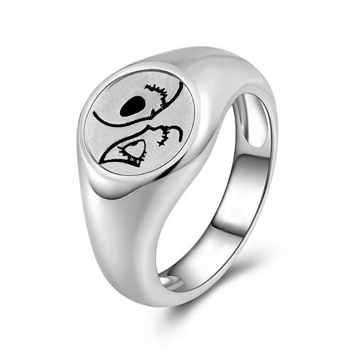 Alliage De Qualité Supérieure Promesse Mariage Large Visage Design Amour Couple Bagues