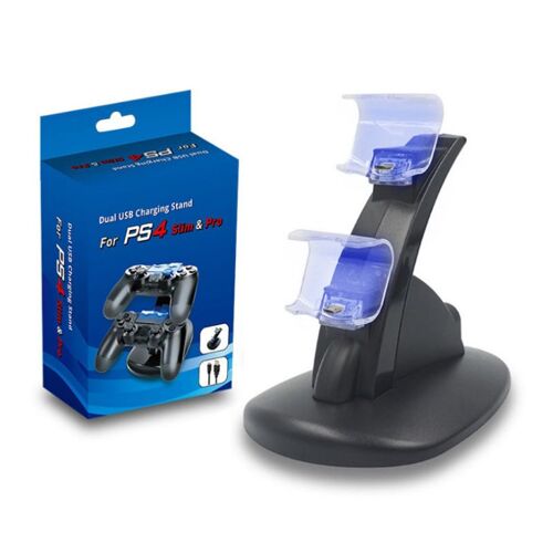Chargeur Manette, Double Usb De Charge Rapide Contrôleur Console Avec Indicateur Led Pour Playstation 4 Ps4 Slim/Pro