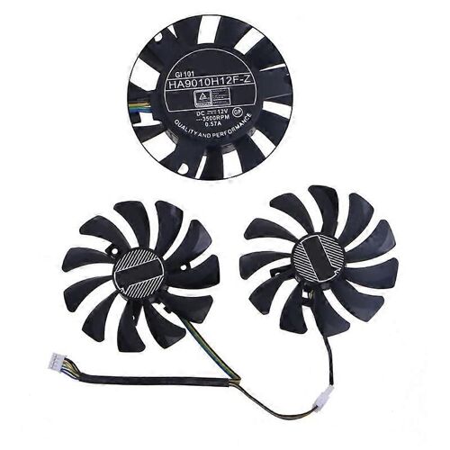 2PCS 85mm Carte Graphique Refroidissement VGA Ventilateur HA9010H12F-Z 4Pin 12V Refroidisseur Ventilateur