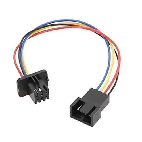 Câble pratique de ventilateur PWM à connecteur femelle 4 broches à 6 broches pour ventilateurs de boîtier de PC