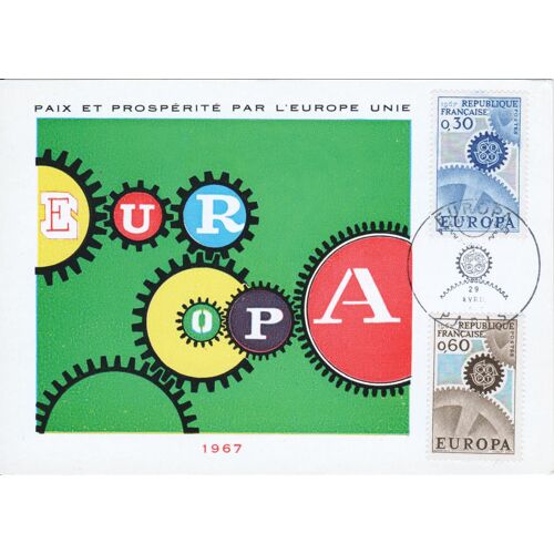 Carte Premier Jour Europa France 1967