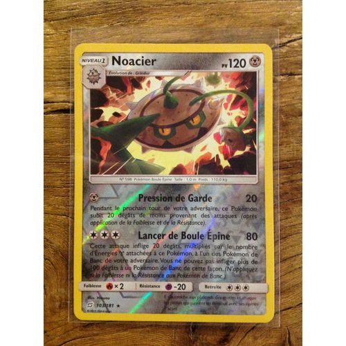 Noacier Reverse 103/181 Série Soleil Et Lune Duo De Choc