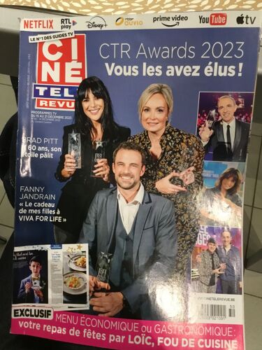 Cinetelerevue Belge 50 2023 Brad Pitt Timothee Chalamet Vincent Cassel Jean-Baptiste Andrea Helena De La Starac Alix Poisson Ycare Constantin Rossi Ryan O’Neal