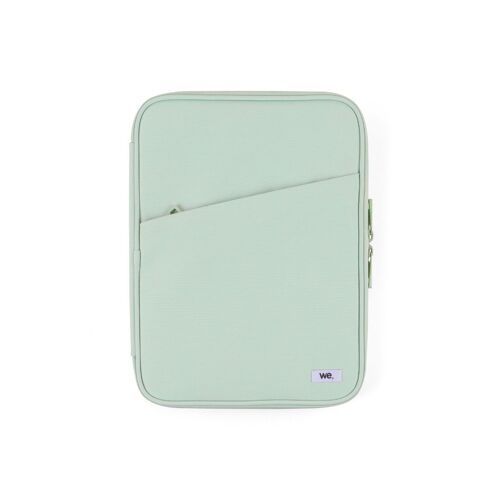 We Pop Housse Universelle Pour Tablette Jusqu'à 11'' : Coloris Vert - 2 Grandes Poches Intérieures - 1 Poche Frontale - 1 Compartiment Stylet
