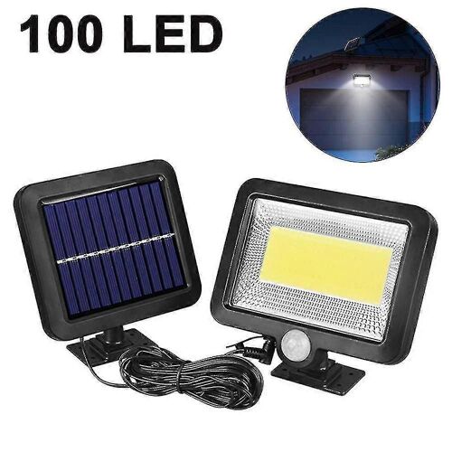 Amélioré 100 Leds Split Solar Induction Wall Light, Lumière Ip65 Imperméable À L'eau, Réglable