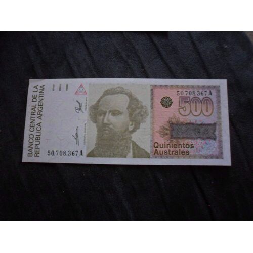 Argentine 500 Australes Nd 88/90 Neuf/ Unc !!