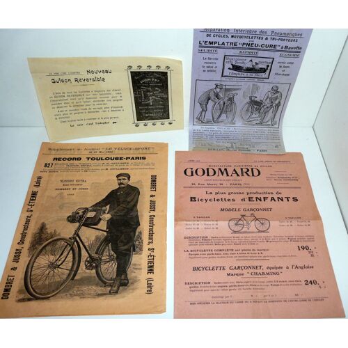 Vélos Dombret Et Jussy, Godmard, Prospectus 1892 Et 1923