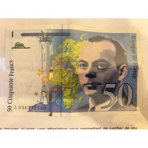 Billet 50 Francs Saint Exupéry 1997