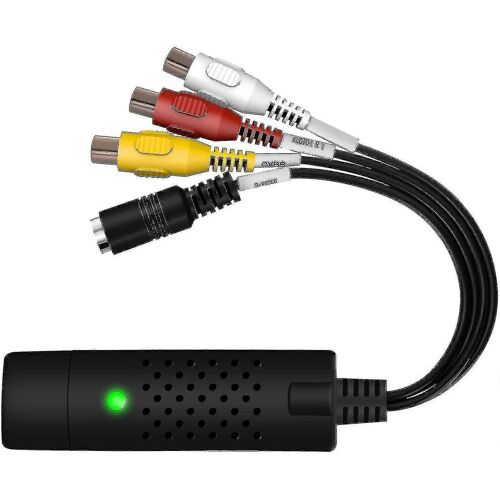 Périphérique de carte de capture vidéo, adaptateur Usb2.0 Audio Grabber Vhs Vcr Tv
