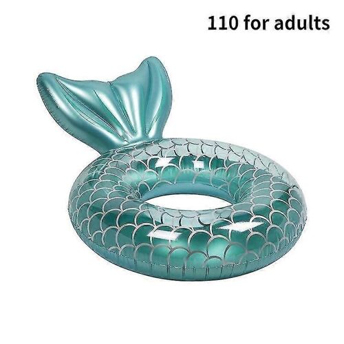 110 # Blue Mermaid Backrest Gonflable Anneau De Natation Adulte Anneau De Natation Anneau Flottant Piscine Plage Party Jouets