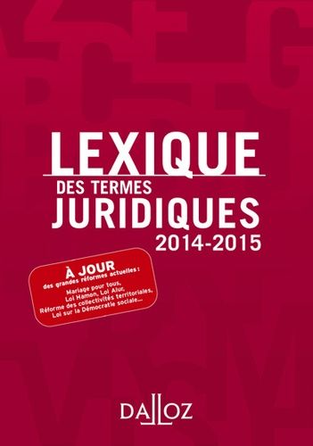 Lexique Des Termes Juridiques