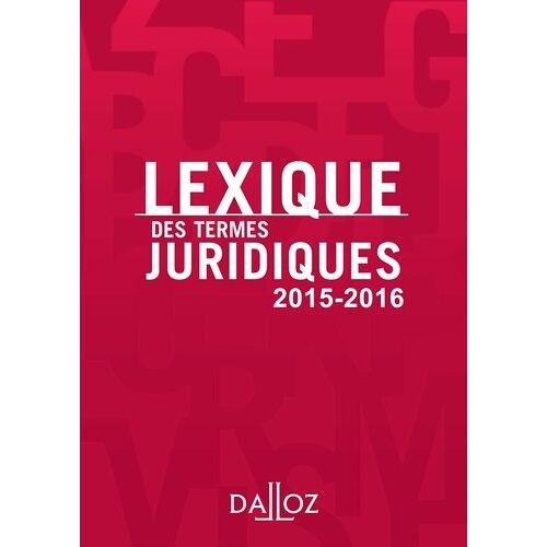 Lexique Des Termes Juridiques