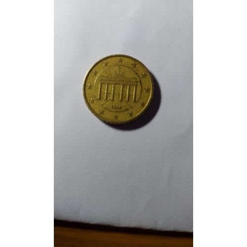 Pièce De 50 Centimes D'euros Allemagne 2002