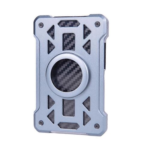 Porte-carte de badge RFID bloquant le portefeuille pour hommes mince en aluminium organisateur d'argent