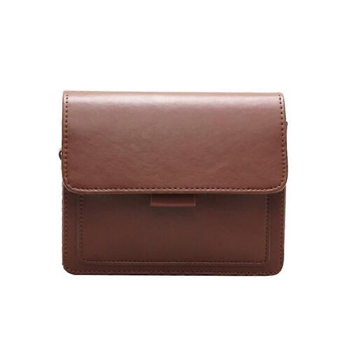 Sac à bandoulière pour femmes Petit sac carré Mode Sac à bandoulière Simple Wide Strap