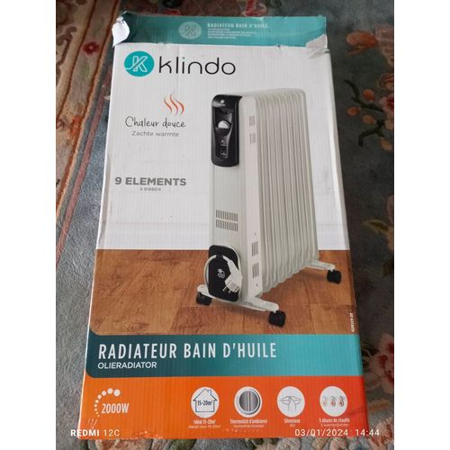 Radiateur à bain d'huile