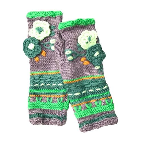 Gants D'hiver Ins Gants Doux Et Chauds Mitaines Sans Doigts Avec Trou De Pouce