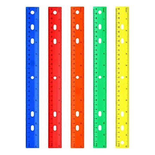 5 Pièces De Règle De Couleur 5 Types D'Outils De Mesure De Couleur Pour Les Fournitures De Bureau Scolaires Des Enfants