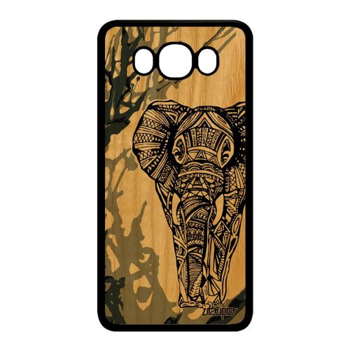 Coque En Bois Telephone Silicone Galaxy J7 2016 Elephant Made In France Samsung Galaxy J7 2016