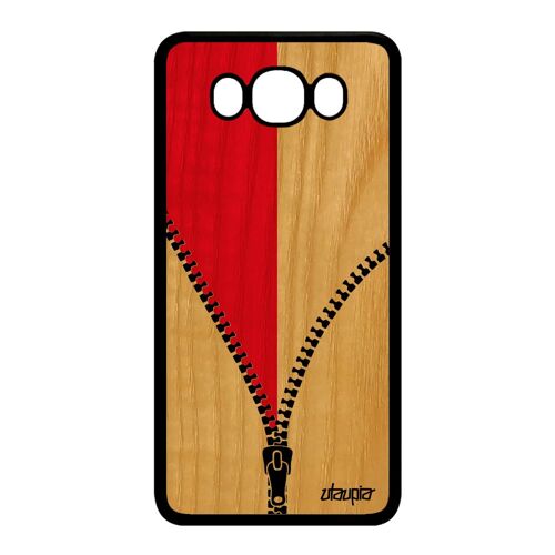 Coque J7 2016 En Bois Silicone Drapeau Monaco Monegasque Tpu Etui Samsung Galaxy J7 2016