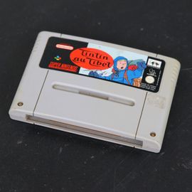 Nintendo Jeux Rétro Gaming Snes Tintin Au Tibet 1992
