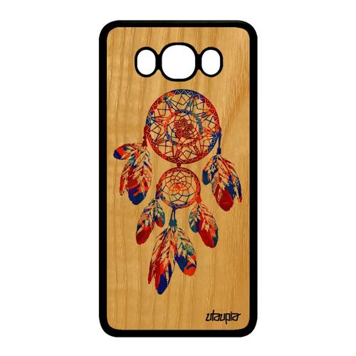 Coque Silicone Samsung Galaxy J7 2016 En Bois Attrape Reve Dreamcatcher A