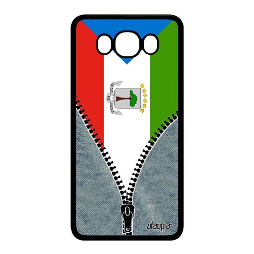 Coque Galaxy J7 2016 Silicone Drapeau Guinee Equatoriale Guineen Jeans A Samsung Galaxy J7 2016