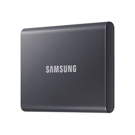 Samsung T7 MU-PC2T0T - SSD - chiffré - 2 To - externe (portable) - USB 3.2 Gen 2 (USB-C connecteur) - AES 256 bits - gris titan
