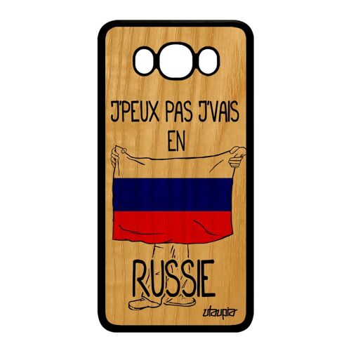Coque Galaxy J7 2016 Bois Silicone J'peux Pas J'vais En Russie Motif De Samsung Galaxy J7 2016