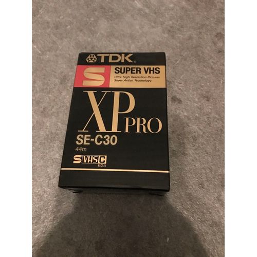 Une cassette TDK s super vhs XP pro SE-C30 S VHS C