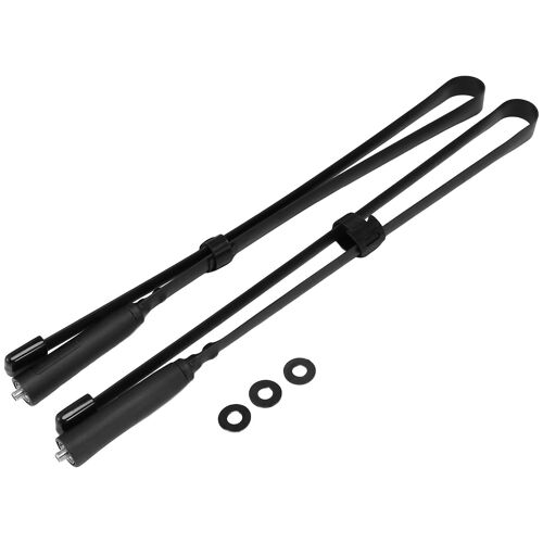 2Pcs 28.4 pouces Antenne pliable Talkies Walkie Dual Band UV VHF / UHF 144 / 430Mhz Antennes