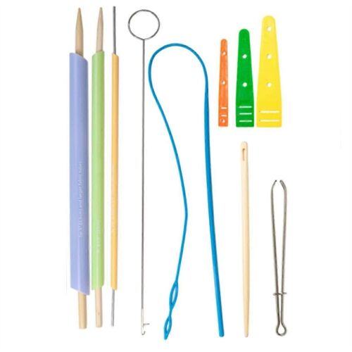 L'ensemble D'outils De Tournage Et D'enfilage De Tubes En Tissu Comprend Un Enfileur De Cordon, Un Outil D'enfile-Aiguilleur De Cordon De Serrage