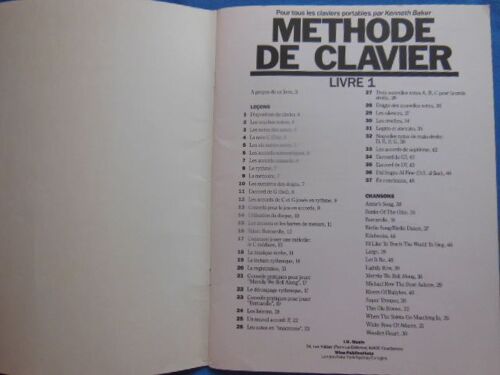 Methode De Clavier Livre 1