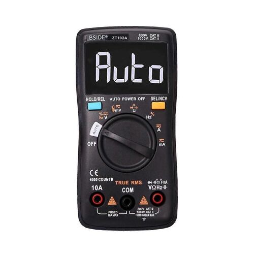 -102A LCD 6000 Count Automatique / Manuel Multimètre bimode Testeur de tension Multimètre multifonction