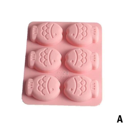 Silicone Savon Moule Diy Fait À La Main Savon Moule Rond Poisson Forme Forme Fabrication Savon Bougie Chocolat Moule