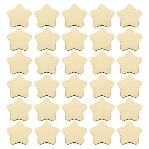30 Pcs Étoile Assiettes En Papier Or Jetable Party Plate Pentagramme Assiette De Vaisselle Pour Fournitures, Or
