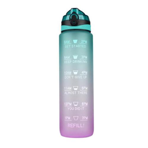 1l Matériau Eau Avec Rebond Couverture Échelle De Temps Rappel Sports De Plein Air Fitness Coupe D'eau Givré Cu