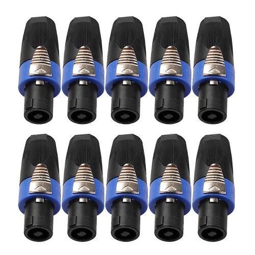 10 PCS Audio Haut-Parleur Connecteurs Prises Twist Lock Rechargeable Portable Haut-Parleur Sans Fil pour Speakon NL4FC