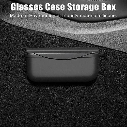 Étui À Lunettes En Silicone Avec Organisateur D'autocollant De Voiture Sticky Box Car Pour Modèle 3 / Y 2017-2022 