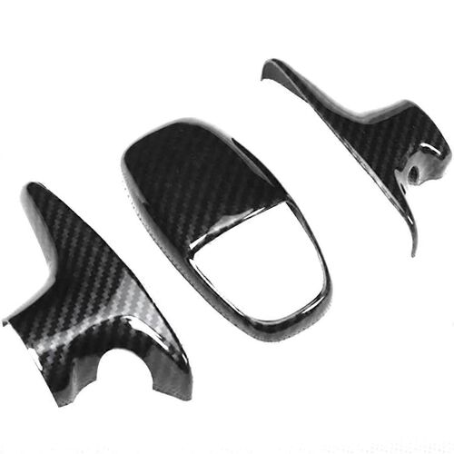 Garniture De Pommeau De Levier De Vitesse De Voiture Abs En Fibre De Carbone Noire Pour Chargeur 2015-2020 Couverture De Handball De Changement De Vitesse