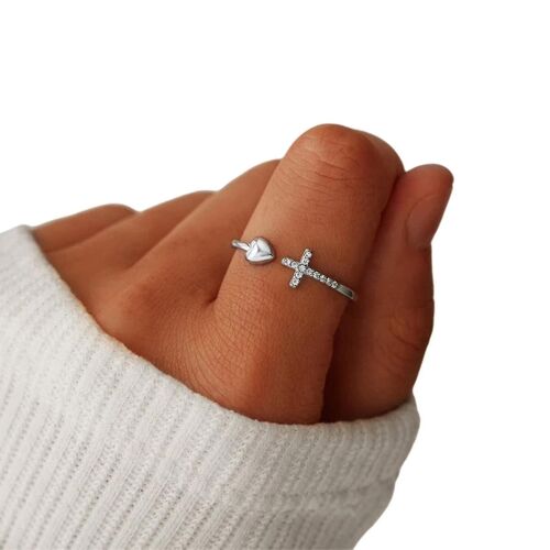 À ma fille - Je crois en toi bague en alliage bague réglable bagues ouvertes pour la haute joaillerie