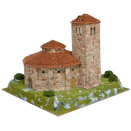 Eglise La Vera Cruz (Segovia - Espagne) - Ech 1/150 - 2700 Pcs - 25 X 25 X 21,5 Cm - Dif 6,5/10 Aedes