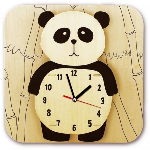 Horloge Panda À Monter Et À Peindre. Livré Avec Peinture Et Pinceau. Robotime