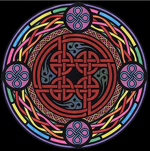 Mandala Celtique Nodo Perenne - 12 Feutres Inclus - 28 X 37 Cm - À Colorier Colorvelvet