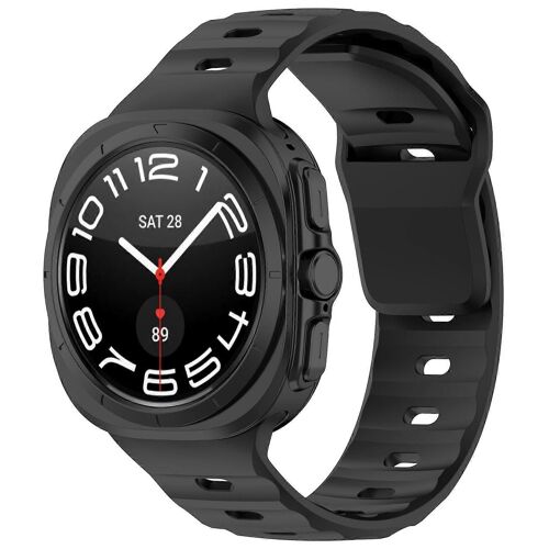 Pour Samsung Galaxy Watch Ultra 47mm Couleur Unie Boucle Inversée Bracelet De Montre Silicone