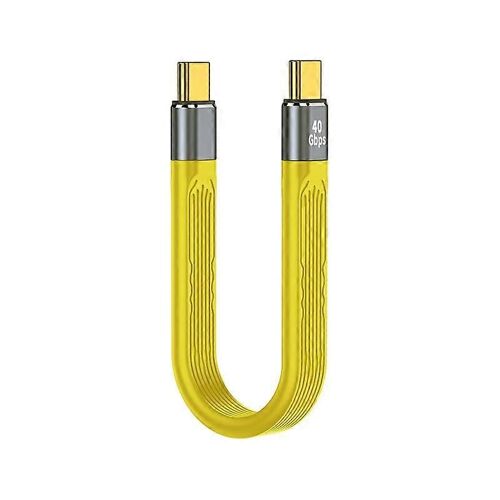 Câble de données flexible 100W 40Gbps USB-C/Type-C vers USB-C/Type-C FPC, longueur : 13,8 cm