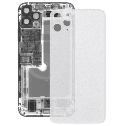 Couvercle Arrière De Batterie En Verre Dépoli Transparent Pour Iphone 11 Pro Max (Transparent)