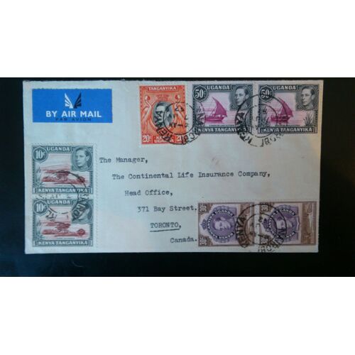 Timbres Du Kenya Sur Lettre
